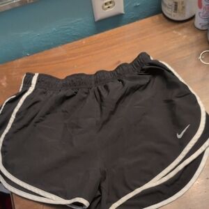 Nike Black Athletic Shorts DRI-FIT Elastic Waistband 2 Pair!! See Pics